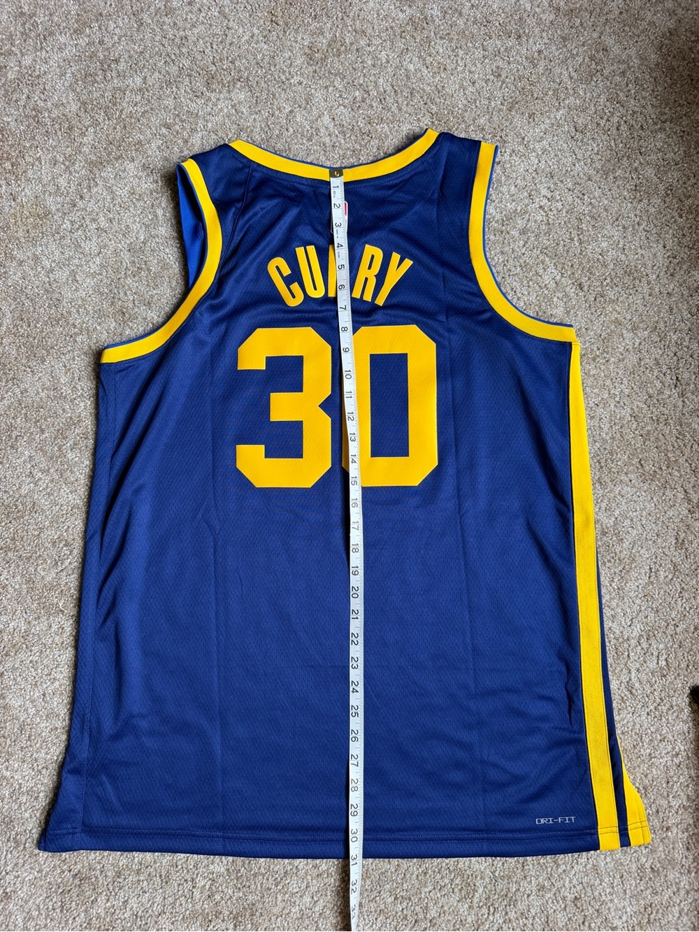 Jordan Men’s Golden State Warriors Stephen Curry #30 Swingman Statement Jersey - Picture 4 of 4